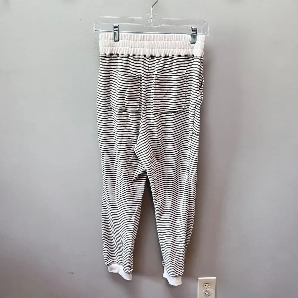 Anthropologie‎ Size S Striped Knit Joggers Tassel Cozy Lounge Pants Boho